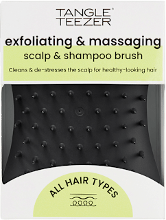 Tangle Teezer brosse de massage du cuir chevelu Scalp Exfoliator & Massager noire (1 pièce)