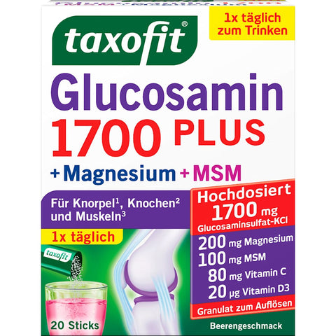 Taxofit Glucosamine 1700 + MSM + Magnésium sticks (20 sticks, 80 g)