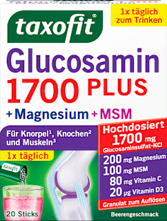 Taxofit Glucosamine 1700 + MSM + Magnésium sticks (20 sticks, 80 g)