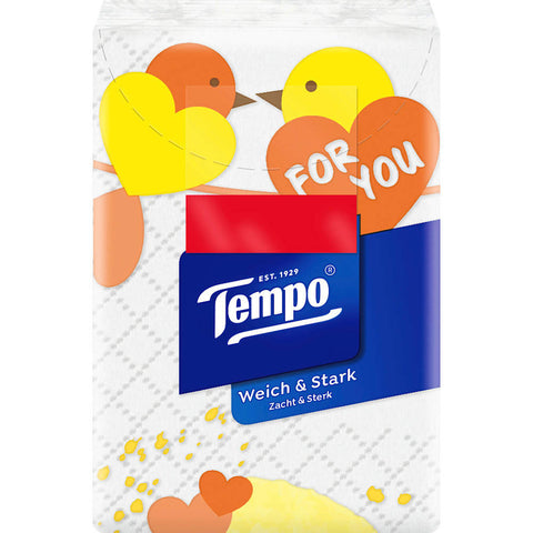 Tempo Tissues mini pack (9x5 pieces), 45 pieces