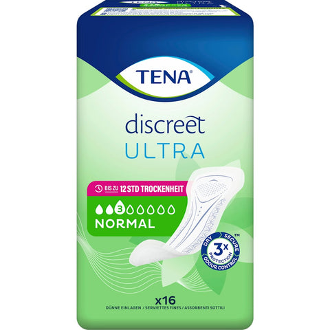 TENA Discreet Ultra Normal incontinence pads (16 pieces)