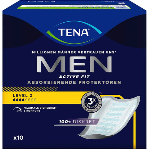 TENA Men protections pour incontinence Level 2 (10 pièces)
