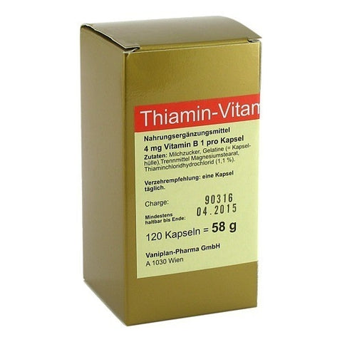 FBK-Pharma Thiamin Vitamin B1 capsules (120 count)