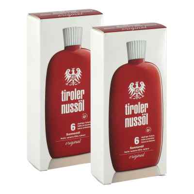 Tiroler Nussöl Original huile solaire résistante à l'eau SPF 6 (2x150 ml)