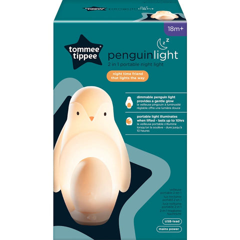 Tommee Tippee Veilleuse Pingouin portable 2-en-1 (1 pièce)