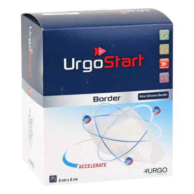 Urgostart Border 8x8 cm pansement en mousse (20 pièces)