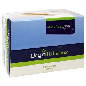 UrgoTül Silver 5x5 cm gaze pour plaie (60 pièces)