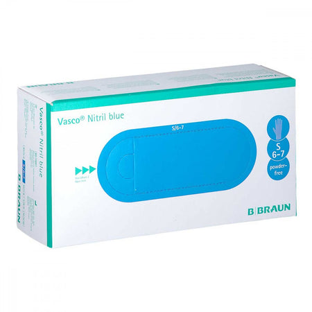 B. Braun Vasco Nitril blue gants d'examen taille S (150 pièces)