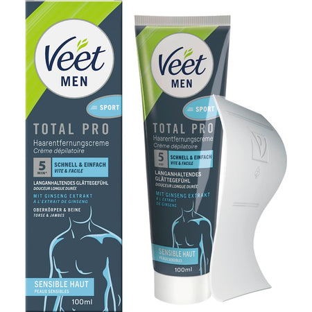 Veet MEN crème dépilatoire haut du corps et jambes (100 ml)