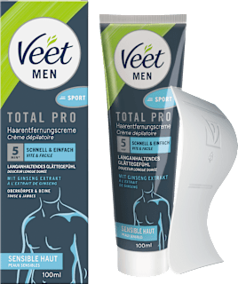 Veet MEN crème dépilatoire haut du corps et jambes (100 ml)