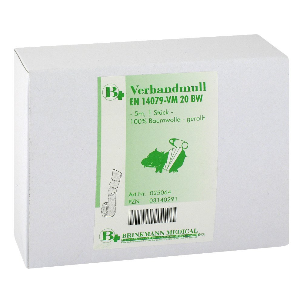 Brinkmann Medical gaze de bandage 8 plis 5 m x 10 cm rouleau (1 pièce)