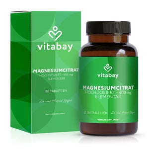 Vitabay Citrate de magnésium 400 mg (180 comprimés)