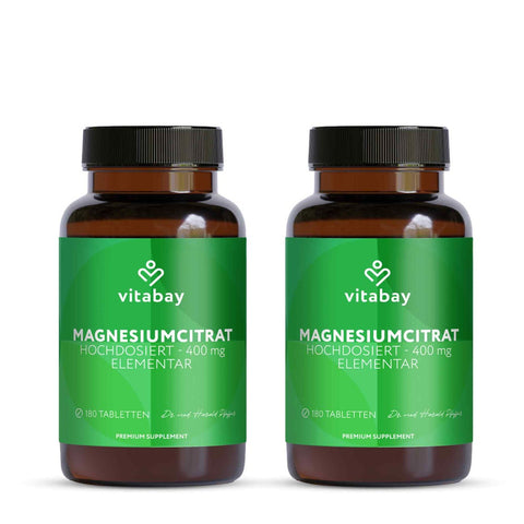 Vitabay Citrate de magnésium 400 mg (360 comprimés)