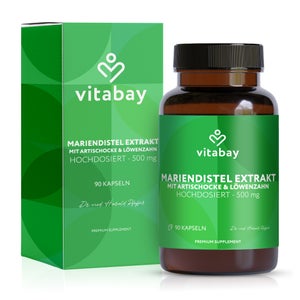 Vitabay Complexe de chardon-Marie avec artichaut & pissenlit (90 gélules)