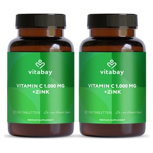 Vitabay Vitamine C 1000 mg + Zinc 400 comprimés