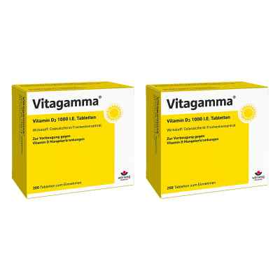 Vitagamma Vitamine D3 1000 UI comprimés (2x200)