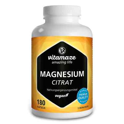 Vitamaze citrate de magnésium 360 mg vegan gélules (180 gélules)