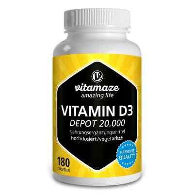 Vitamaze Vitamin D3 Depot 20.000 UI à haute dose (180 comprimés)