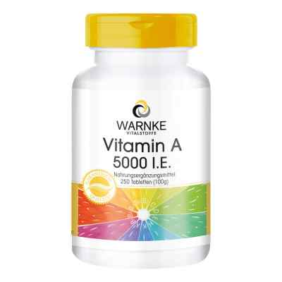 Warnke Vitalstoffe GmbH Vitamine A 5.000 UI comprimés (250 pièces)