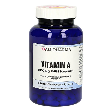 Gall Pharma Vitamin A 800 µg GPH gélules (180 pièces)