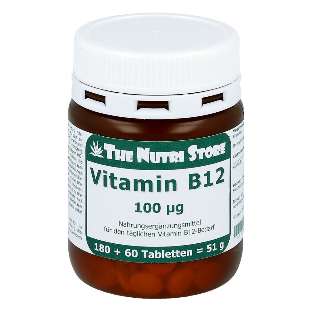 Hirundo Products Vitamine B12 100 µg comprimés (180 comprimés)