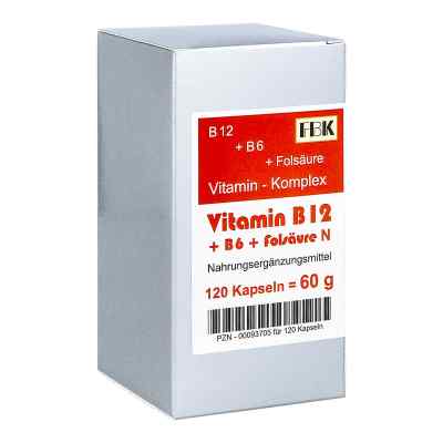 FBK-Pharma Vitamine B12 + B6 + acide folique complexe N gélules (120 gélules)