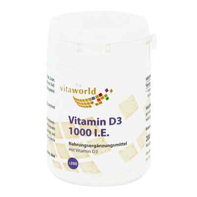 Vita World Vitamin D3 1000 UI par jour comprimés (200 pièces)