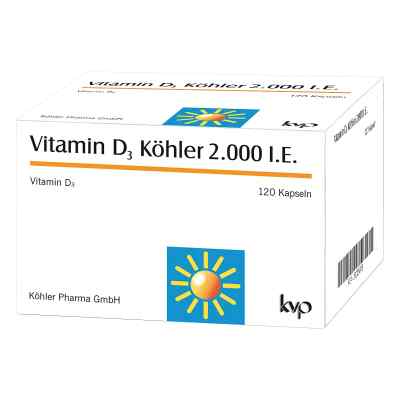 Köhler Vitamin D3 2000 UI gélules (120 pièces)
