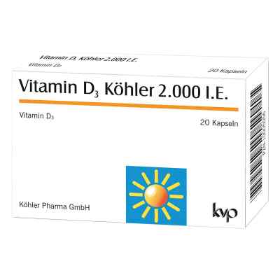 Vitamin D3 Köhler 2.000 I.E. gélules (20 pièces)