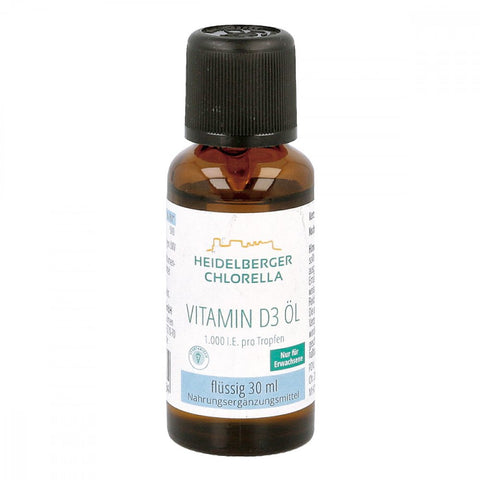 Heidelberger Chlorella Vitamin D3 gouttes huileuses pour administration orale (30 ml)