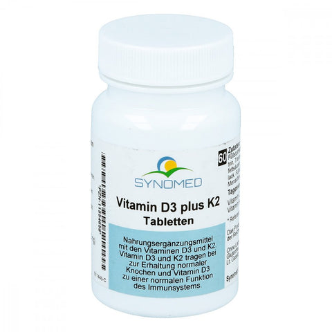Synomed GmbH Vitamin D3 plus K2 tablets (60 pieces)