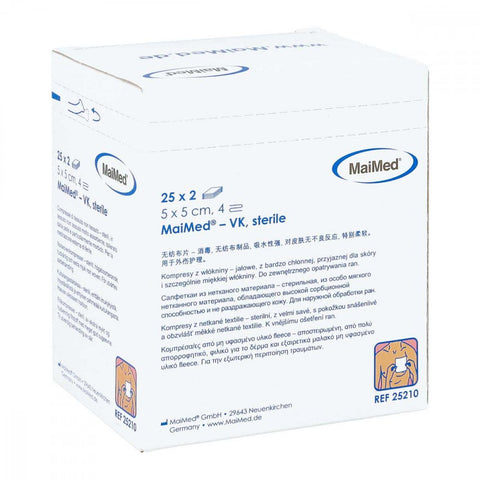 Brinkmann Non-woven swabs 5x5 cm sterile 4-ply (25x2 pieces)