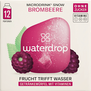 waterdrop Microdrink mûre en cubes (12 pièces), 25,2 g