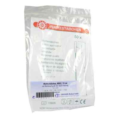 Dr. Junghans Medical bâtonnets de coton en bois 15 cm grosse tête (50 pièces)