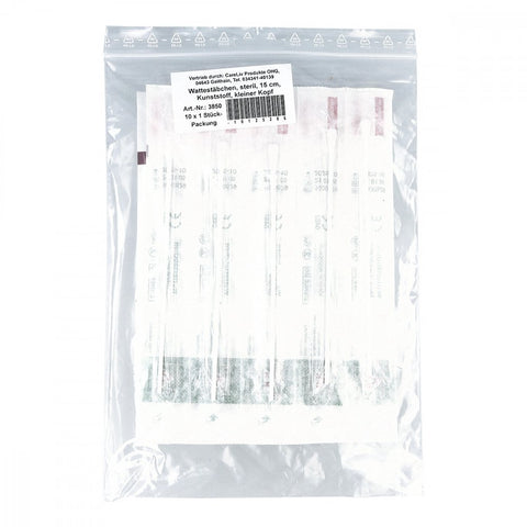 Careliv Produkte Coton-tiges en plastique petite tête 15 cm stériles (10x1 pièces)