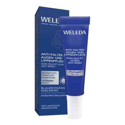 Weleda Soin anti-rides contour des yeux et des lèvres Gentiane bleue & Edelweiss (10 ml)