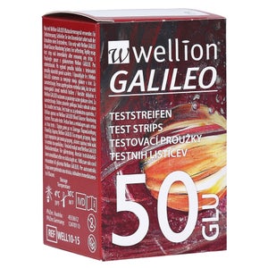 Wellion Galileo bandelettes de test de glycémie (50 pièces)