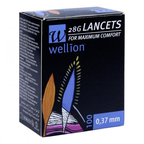 Wellion lancettes 28 G (100 pièces)