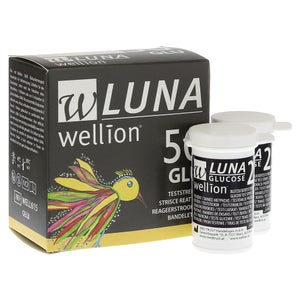 Wellion LUNA bandelettes de test de glycémie (50 pièces)