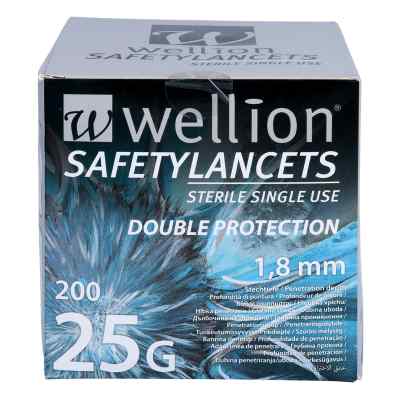 Wellion Safety Lancets 25 G 1.8 mm — 200 pieces