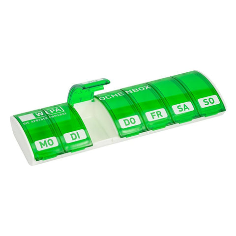 Wepa Weekly Pill Organizer, 1x7, UV protection, assorted colors (1 piece)