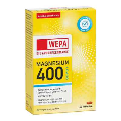 Wepa Magnésium 400 Dépôt+B6 comprimés (60 comprimés)