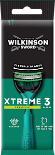 Wilkinson Sword Xtreme 3 Sensitive rasoir jetable format voyage (1 pièce)