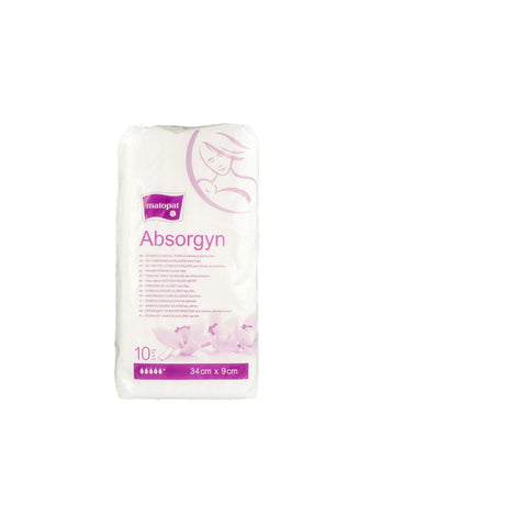 TZMO Deutschland GmbH serviettes rectangulaires pour accouchées 9x34 cm (10 pièces)