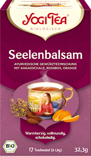 YOGI TEA thé épicé « Seelenbalsam » à la coque de cacao, rooibos et orange (17 sachets), 32,3 g