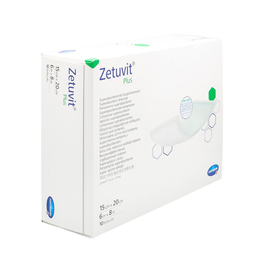 Zetuvit Plus compresses stériles superabsorbantes extra fortes (10 pièces)