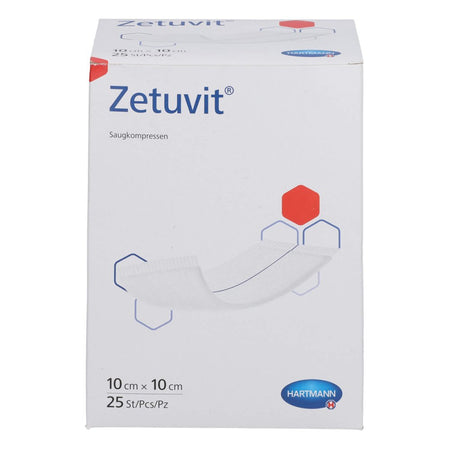 Zetuvit compresses absorbantes stériles 10x10 cm (25 pièces)