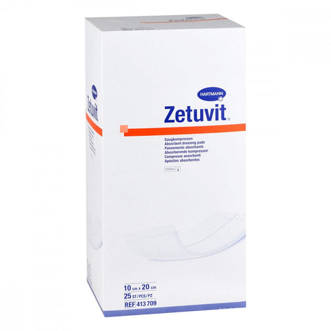 Prisoma GmbH Zetuvit compresses stériles 10x20 cm (25 pièces)