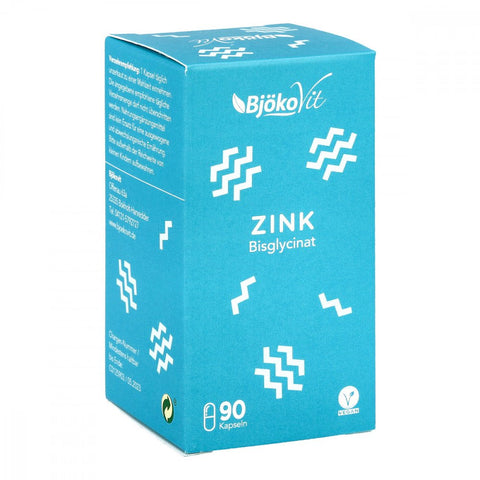 BjökoVit Zinc bisglycinate 25 mg gélules végétaliennes (90 pièces)